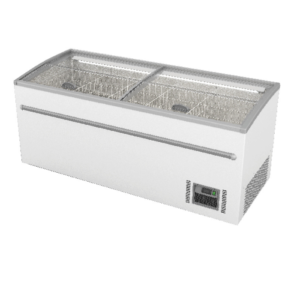 "GLASS DOOR ISLAND FREEZER VANDA-250IC "
